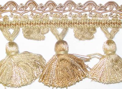 Stout Trim Apollo Tassel Fringe Almond